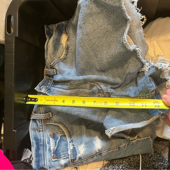 Abercrombie and Fitch Annie high rise denim cut off shorts - Picture 5 of 5